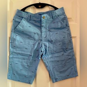 Men baby blue shorts